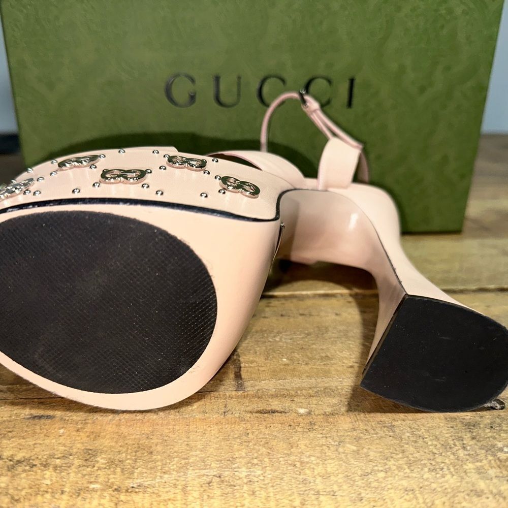 Gucci Interlocking G Stud Sandals - image 6